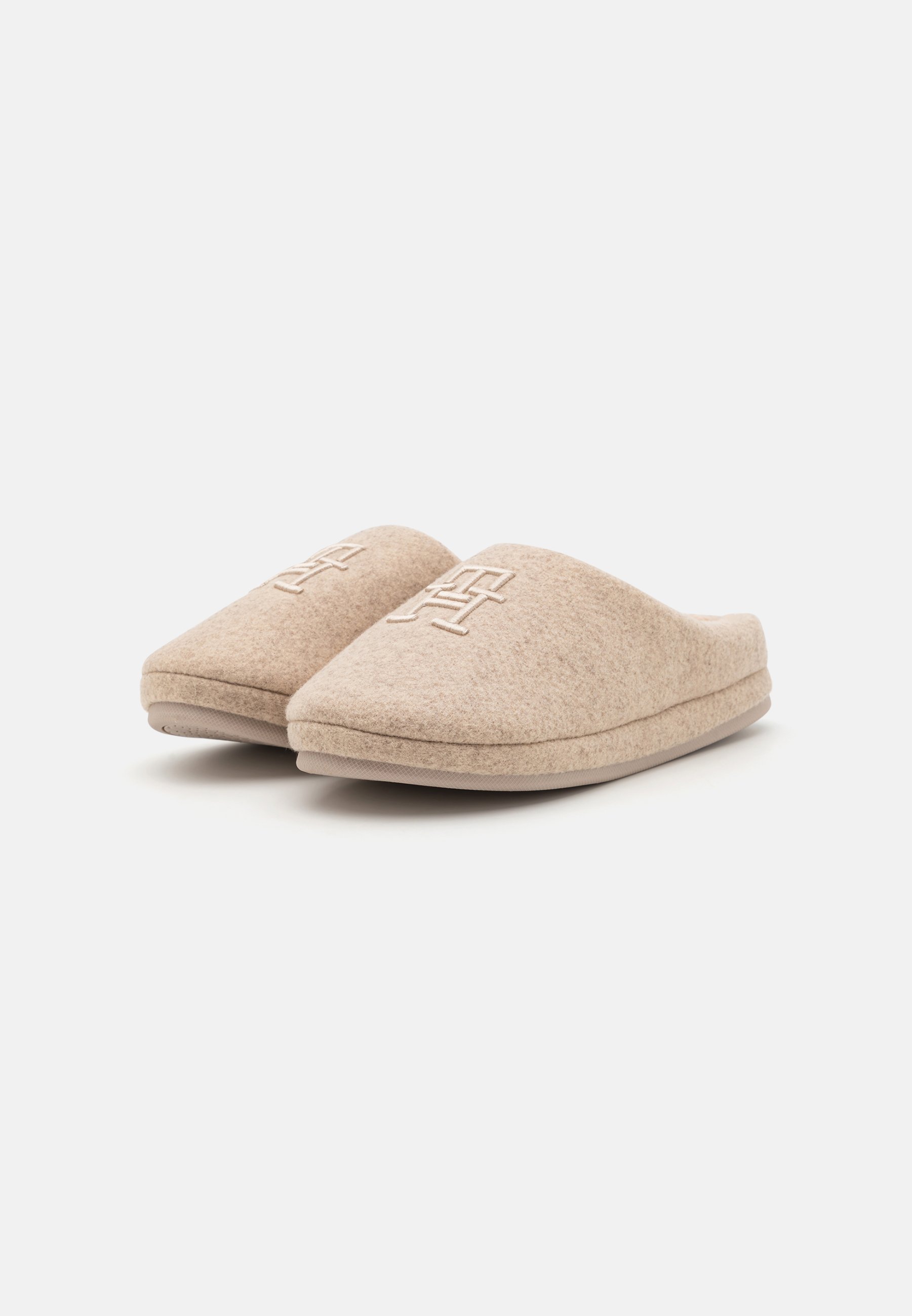 Tommy Hilfiger GEBORDUURDE BASICS - Muiltjes - beige gemêleerd