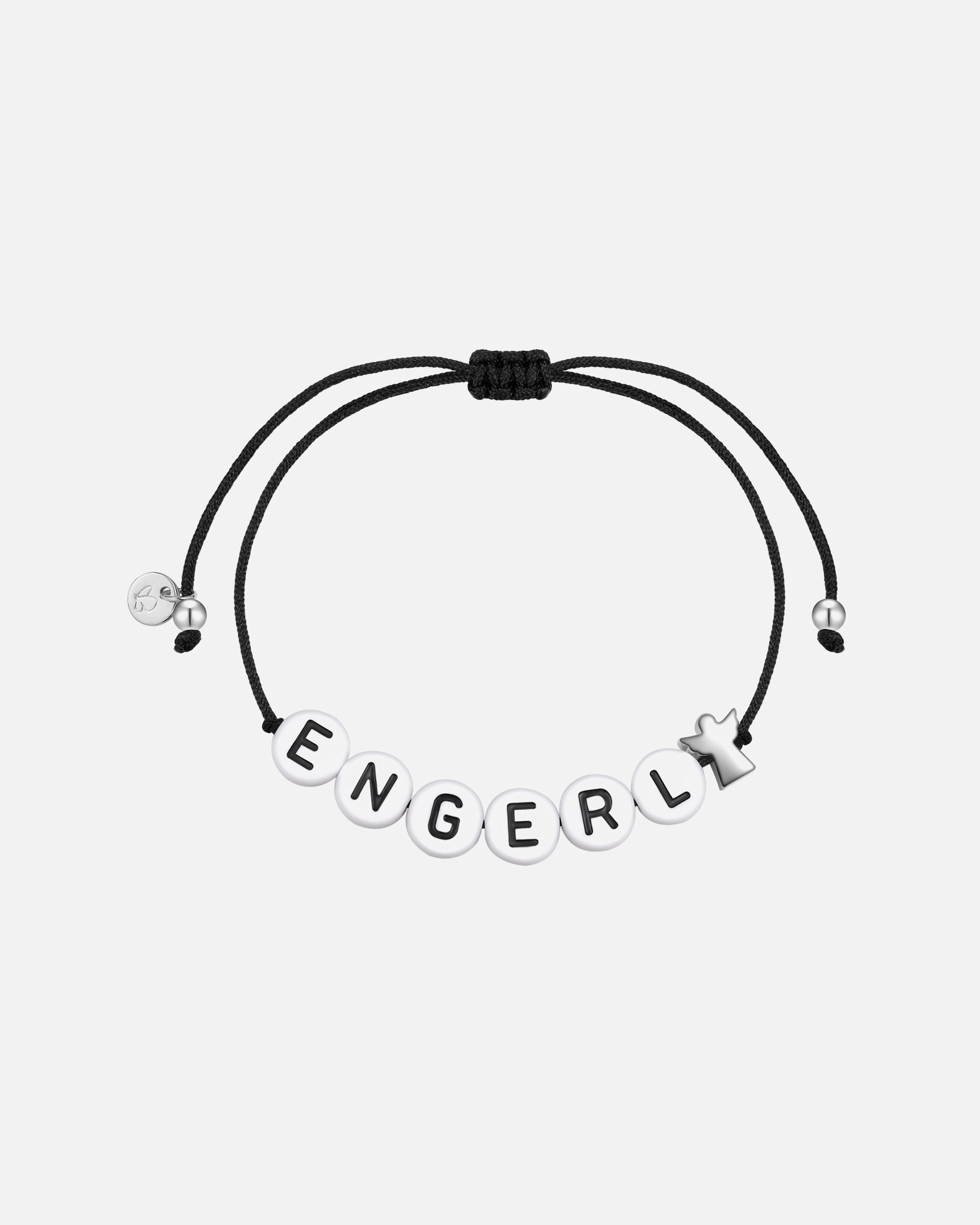 Glanzstücke München Pulsera Ángel/ENGERL de plata de ley en color plata - 15,0 - 22,0 cm, flexiblemente ajustable