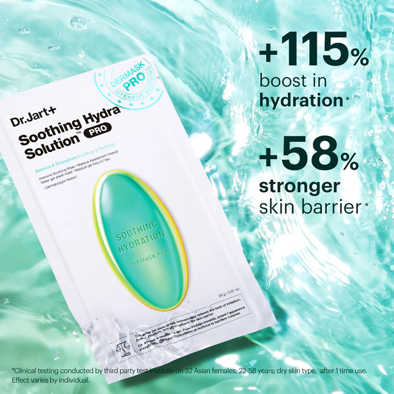 Máscara facial calmante e hidratante intensiva Dr. Jart+ Soothing Hydra Solution™