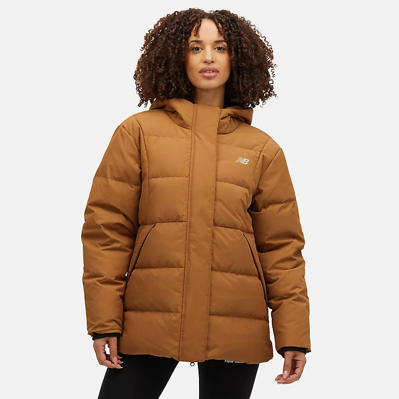 Damska kurtka puchowa NBX Soft Alpine Icono – DREWNO