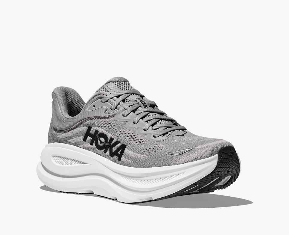 HOKA Bondi 9 Gris Galactique / Gris Stellaire