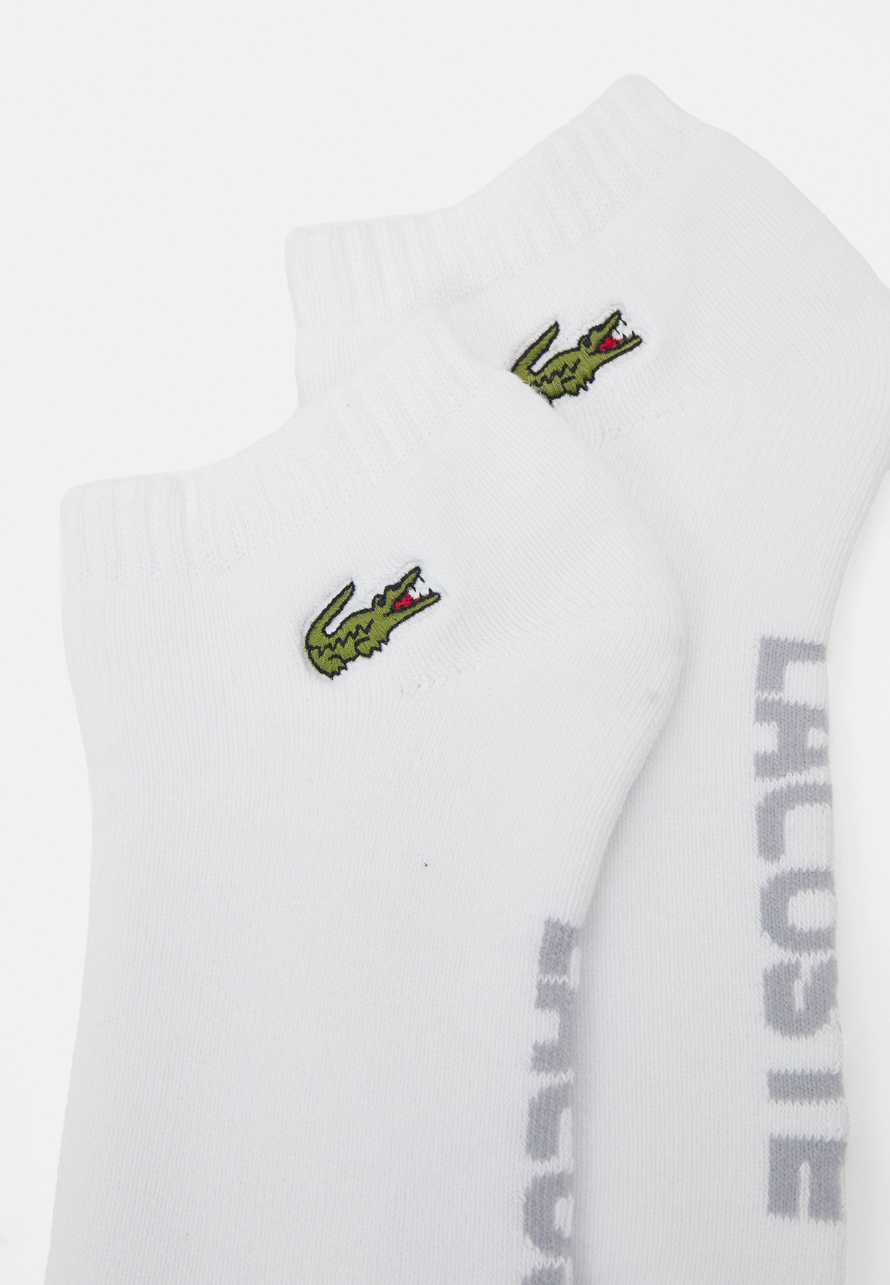 Lot de 2 paires de chaussettes de sport Lacoste - blanches
