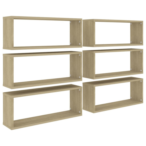 Półka ścienna Brąz 60 x 15 x 23 cm Materiał drewnopochodny vidaXL