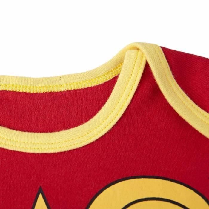 Conjunto de body y vestido para bebé niña FUNMOON - Rojo