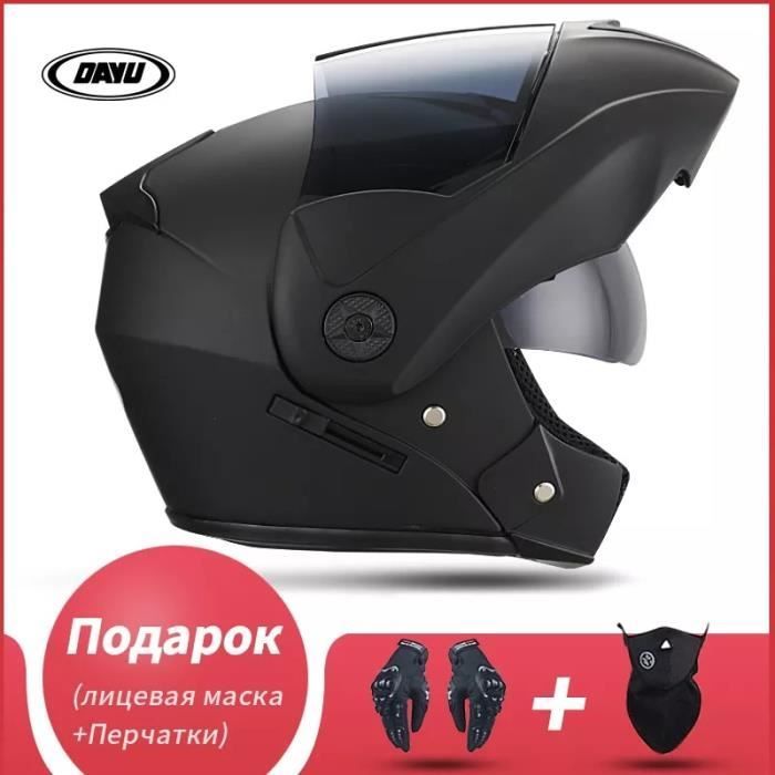 Casco integral modular para motocicleta homologado por el DOT, visera interior, casco de motocross, lente de seguridad - b1[D9211444]