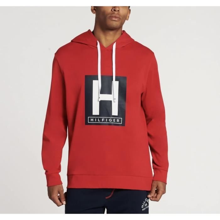 Tommy Hilfiger Men's Red Sport Hoodie