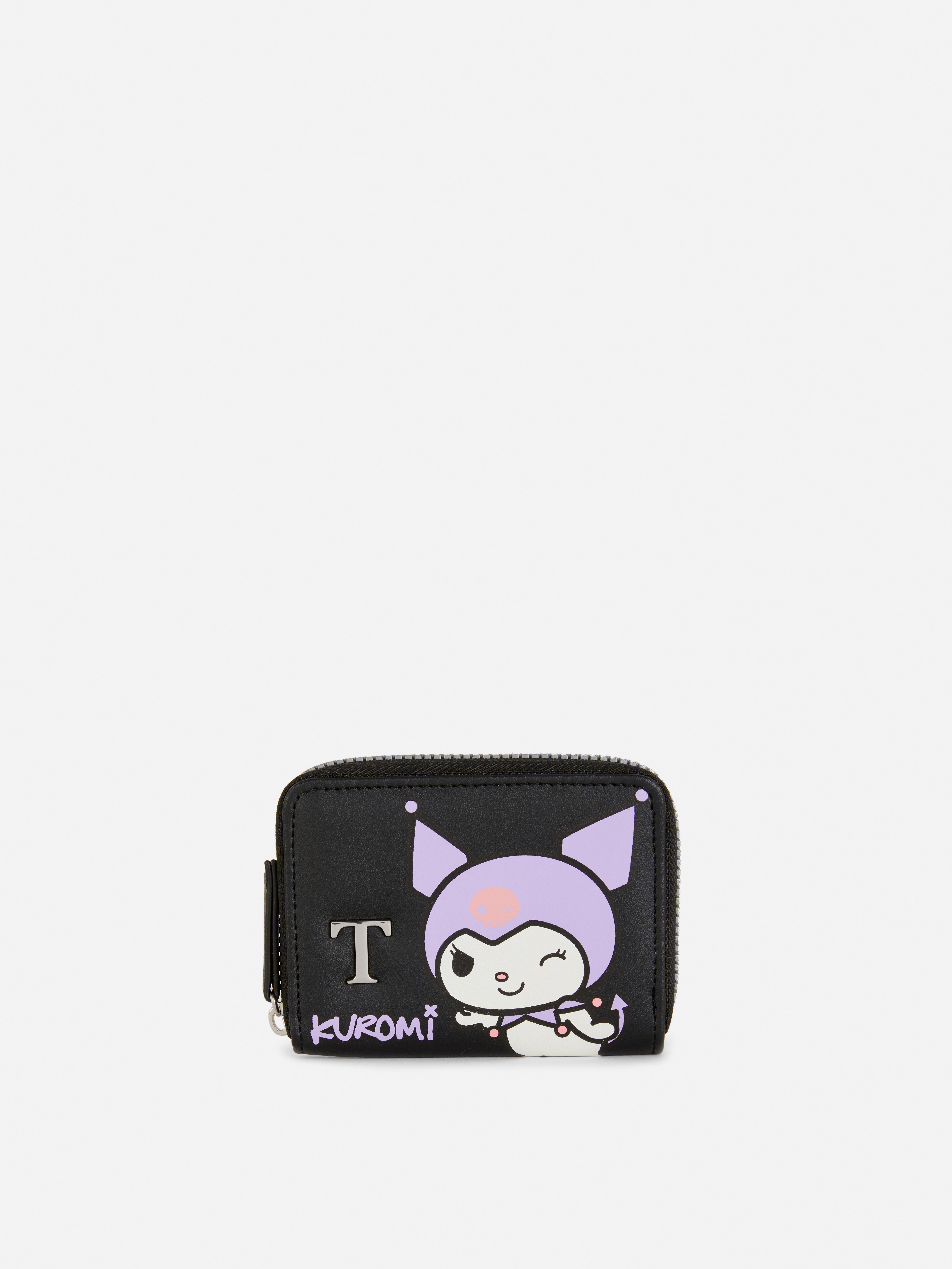 Новчаник са иницијалима Hello Kitty Kuromi. Слатки новчаник са патентним затварачем и дизајном Kuromi.
