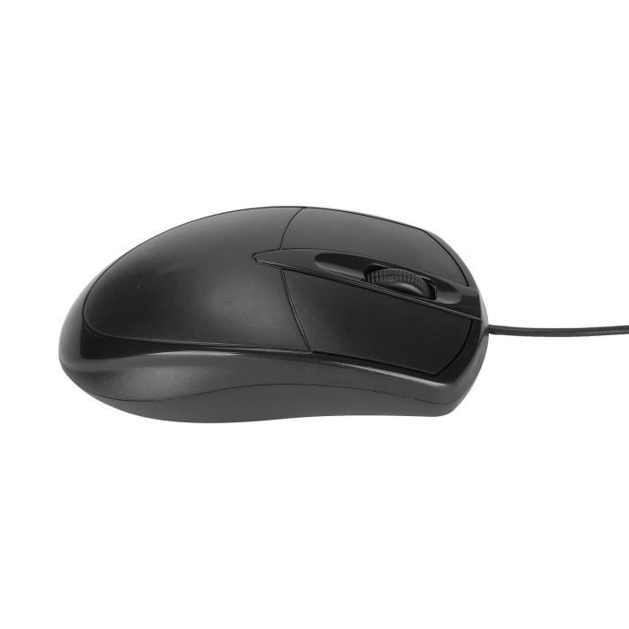 Mouse per computer cablato SALUTUYA M1 - Nero - Plug and Play - Design ergonomico - Alta reattività