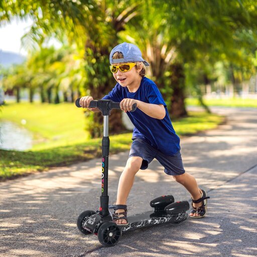  Homcom Faltbarer und verstellbarer Roller für Kinder