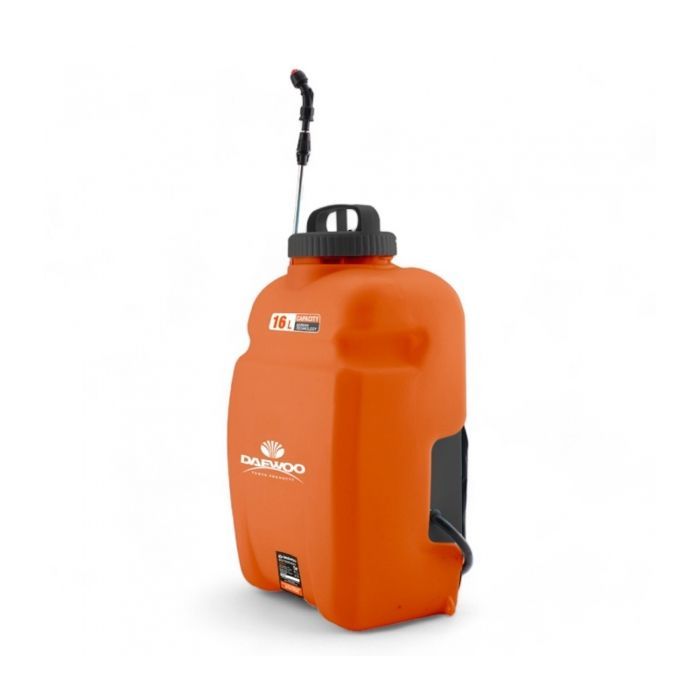 Pulverizador eléctrico DAEWOO de 16 litros, alimentado por batería, con una autonomía de 5 horas y una presión de 4 bares - DAPS16-B