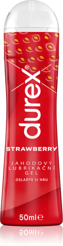 „Durex“ braškių skonio lubrikantas gelis