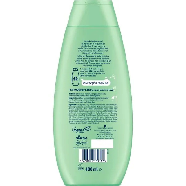 Schwarzkopf 7 zeliščni šampon<br>400 ml