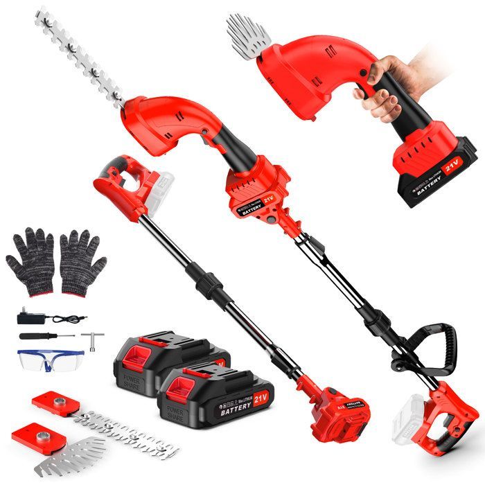 Cortasetos de pértiga - TANBABY - 21V - 650W - 2 cuchillas - 60 min de duración de la batería