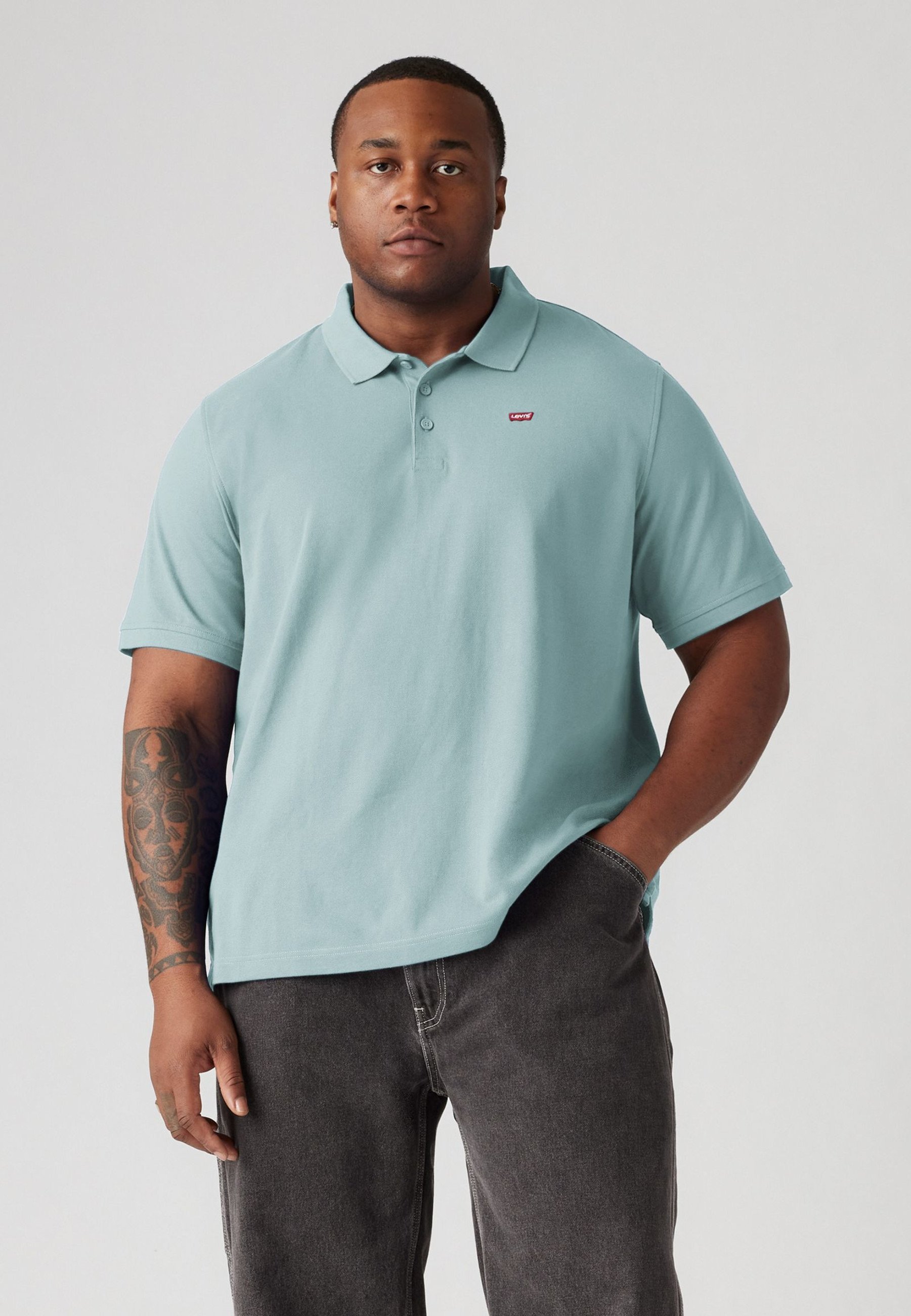 Levi's® Plus Polo tričko - kámenově modrá