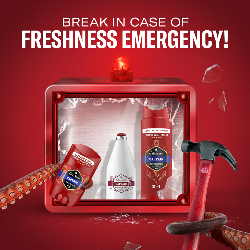 Old Spice Captain Tin Box -lahjasetti miehille