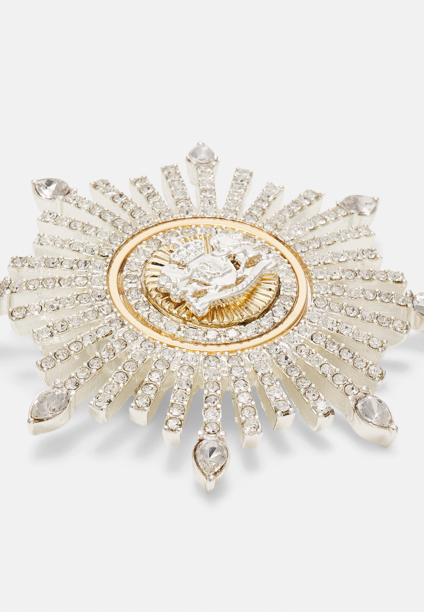Lauren Ralph Lauren BOX PIN CREST BURST - Broche - zilverkleurig/goudkleurig