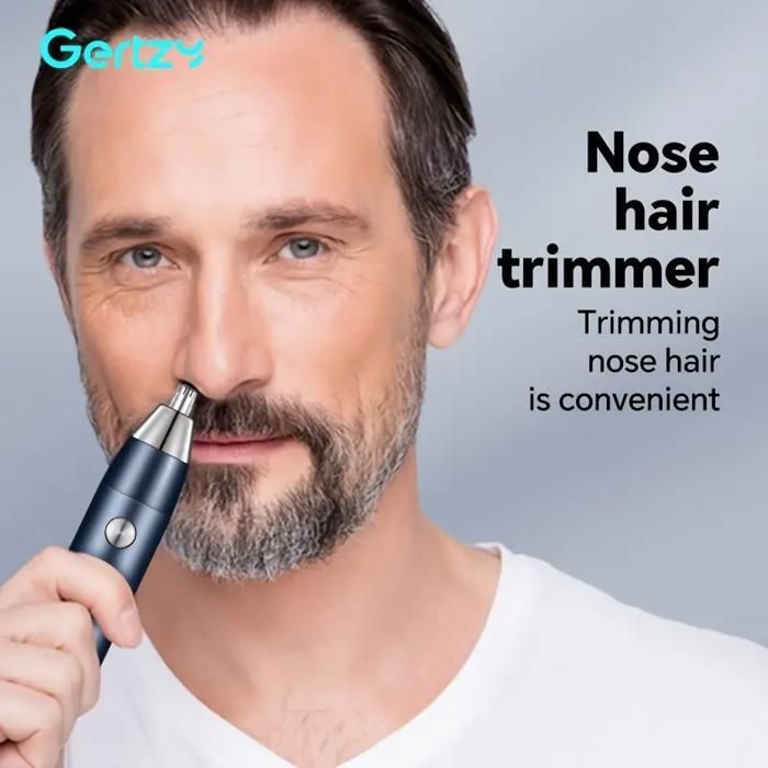 Aparador de pelos corporais masculino profissional - Barbeador elétrico com funções de barbeiro, aparador de bigode, carregamento USB e acessórios de barbeiro.