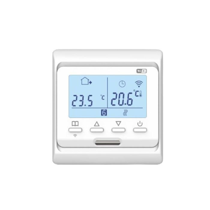 Termostato programável com conexão Wi-Fi para caldeira