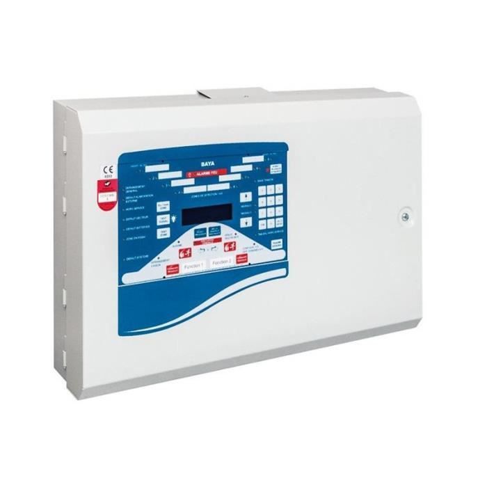 Conventional Type 1 alarm with 8 zones + battery + AES - ECS/CMSI