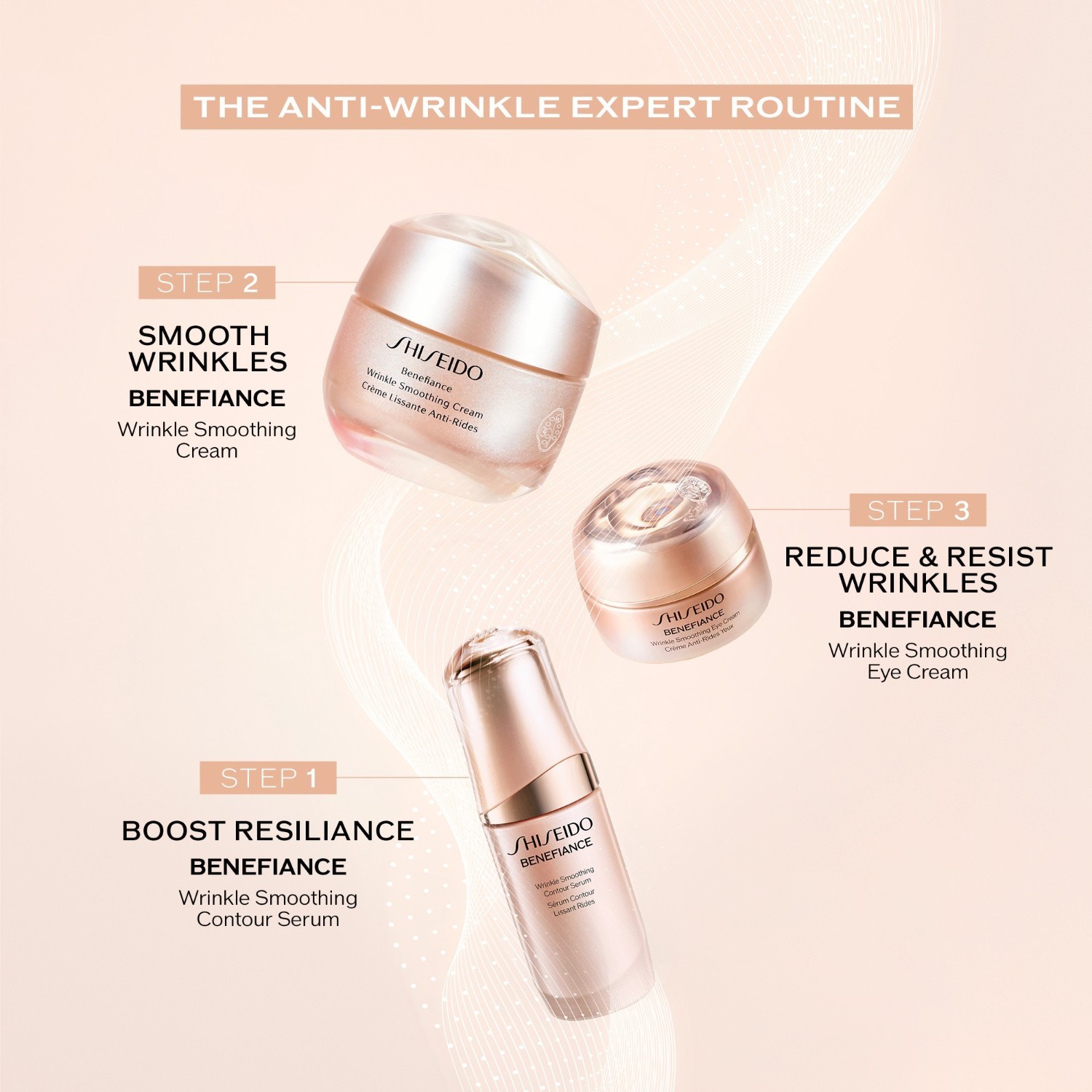 „Shiseido Benefiance“ raukšles lyginantis veido kremas – 50 ml