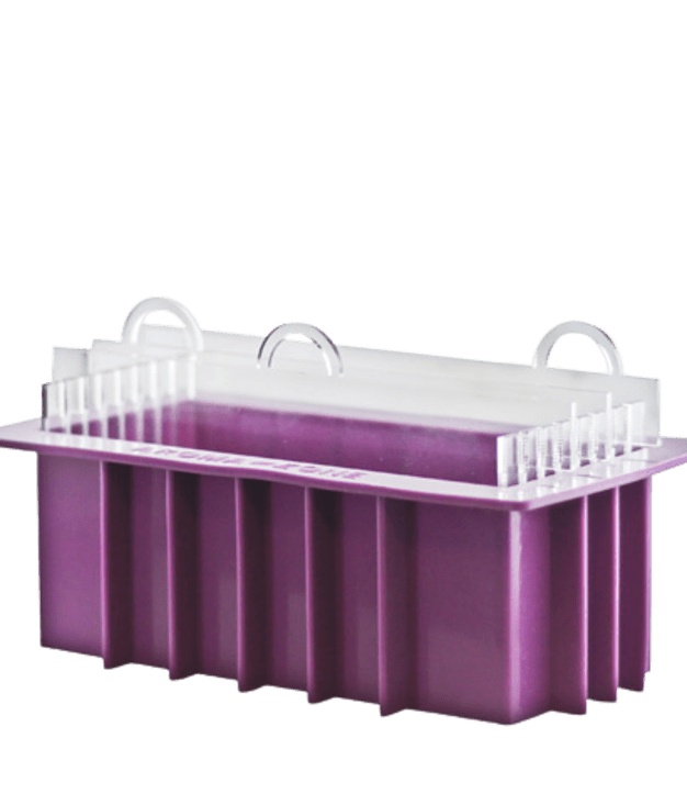 Molde de silicone com divisórias