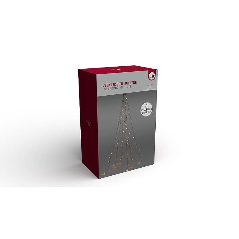 Light IT kerstboomverlichting met 120 LED's, warm wit