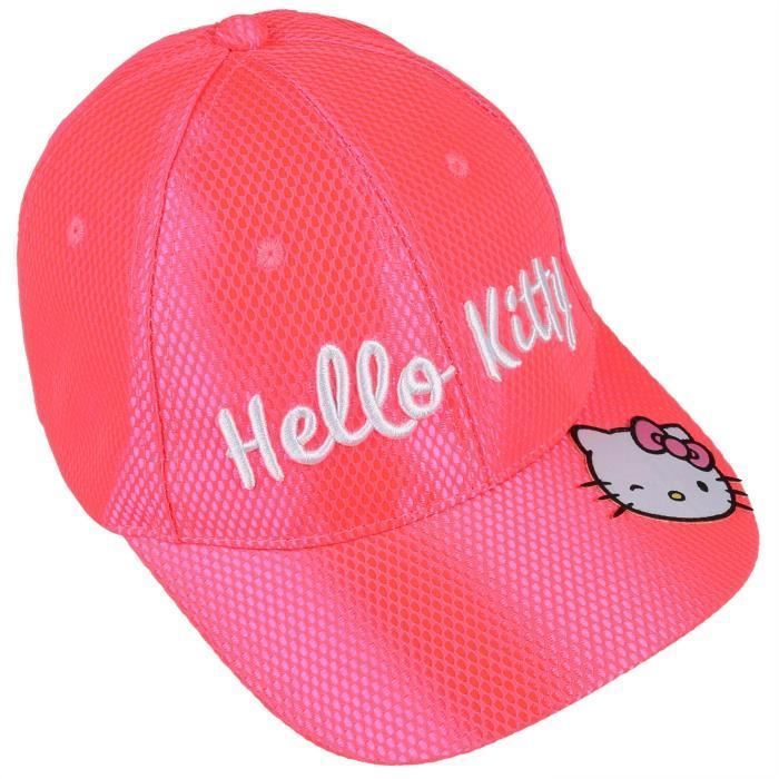 Rosa Mädchenmütze – Hello Kitty – Verstellbar – Weiches und atmungsaktives Material