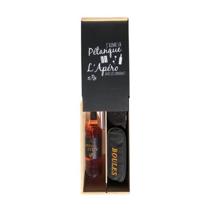 set regalo completo bocce da 725 g + 1 bottiglia di Petite Envie rosé Côtes de Thongue 75cl.