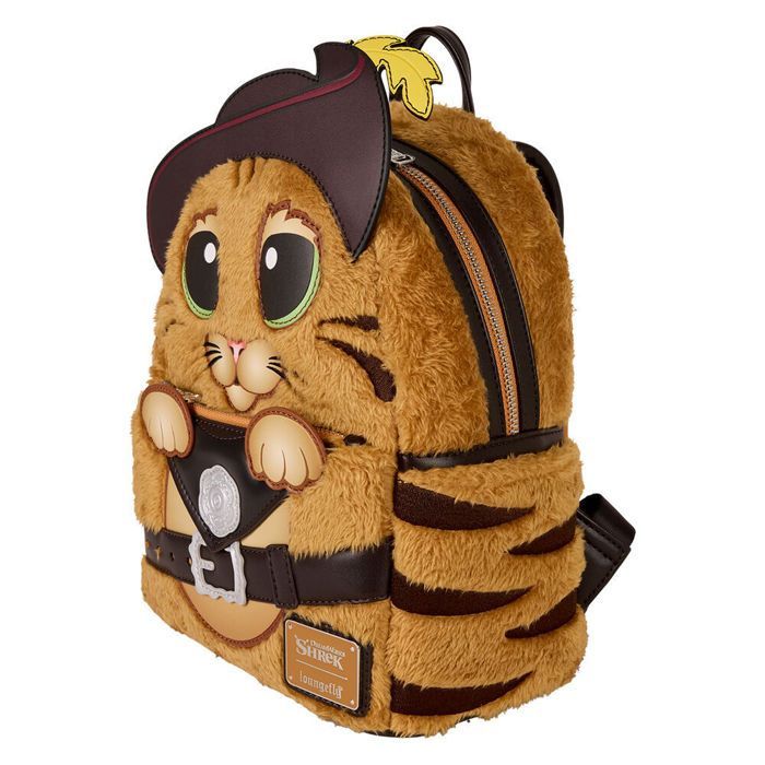 Sac à dos enfant - LOUNGEFLY - Shrek Puss in - Motif Shrek (Puss in) - Marron - Bretelles ajustables