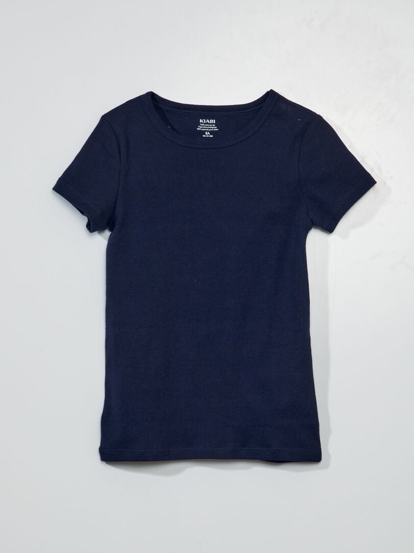 Set van 3 onderhemden met korte mouwen - BLAUW