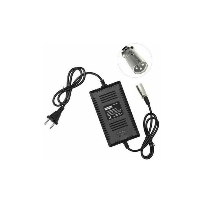 Cargador de baterías de 36 V: apagado automático al finalizar la carga, carga rápida. Apto para patinetes eléctricos, bicicletas, etc.