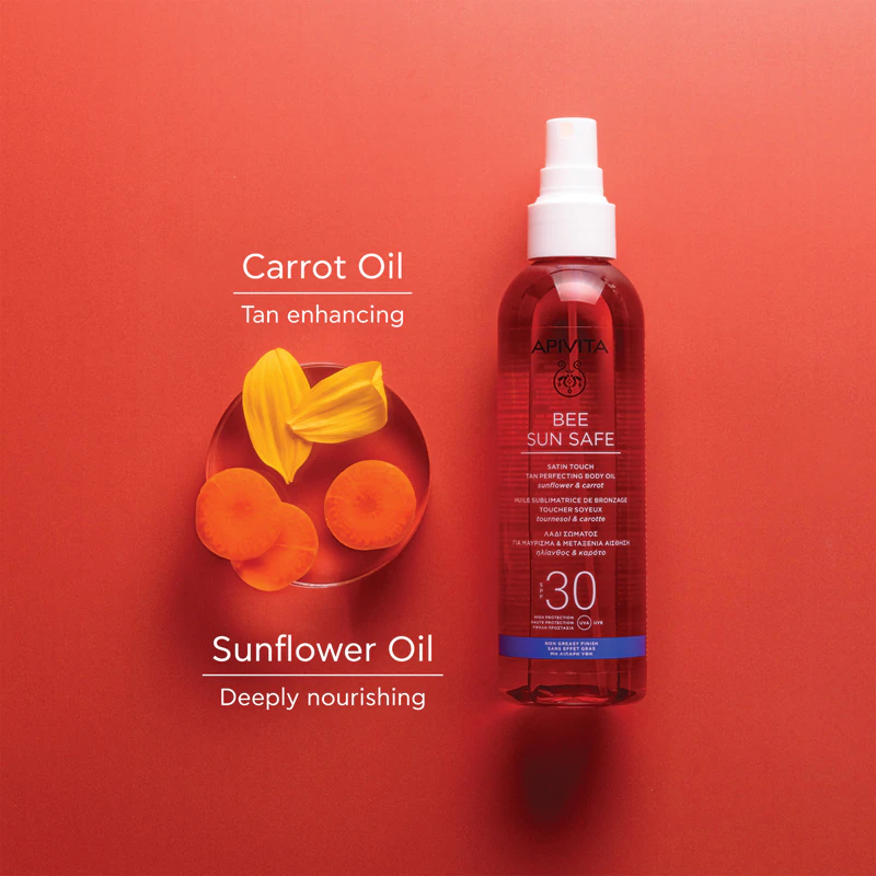 Óleo Apivita Bee Sun Safe Satin Touch FPS 30