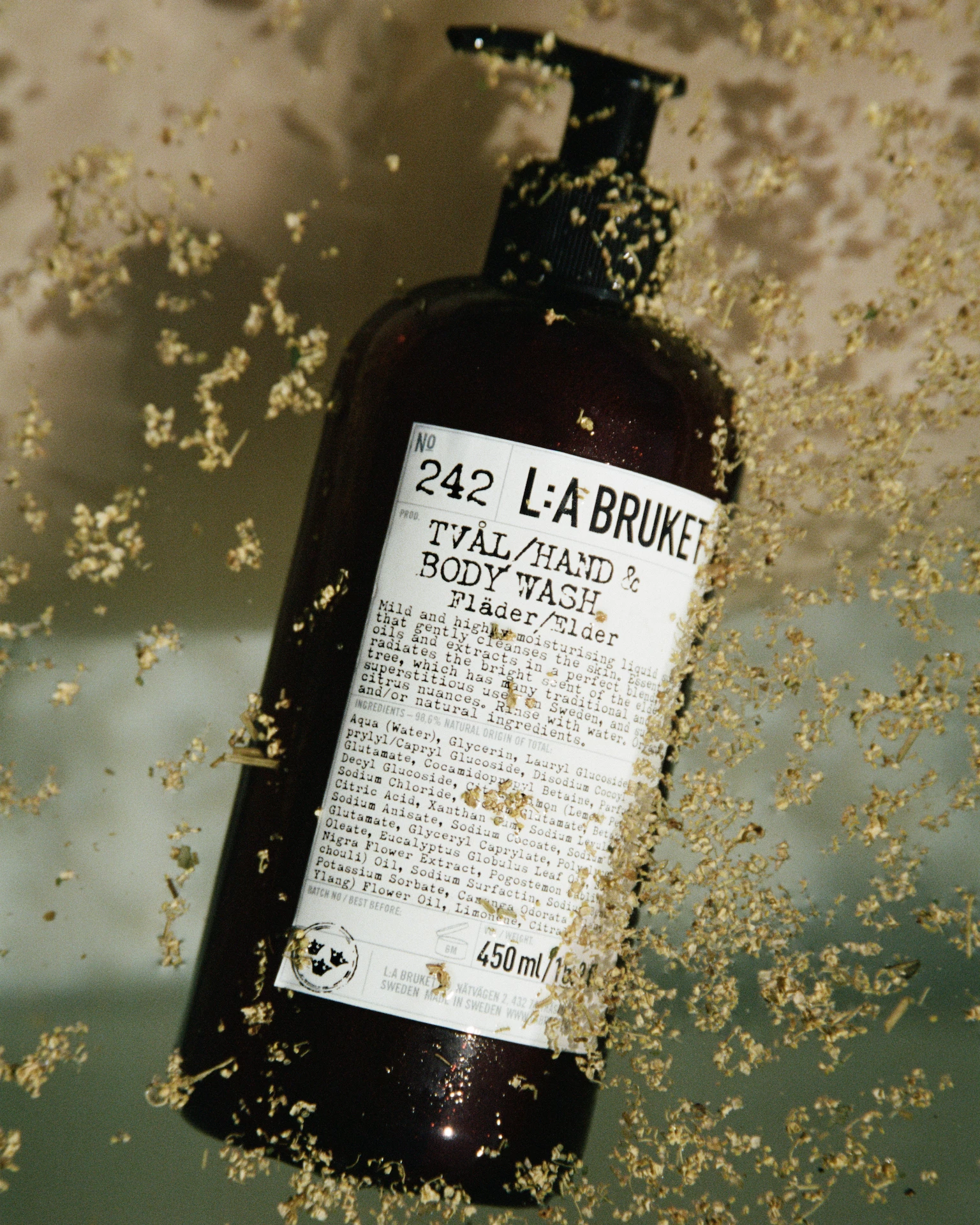 242 Kéz- és tusfürdő bodzavirág illattal 450 ml - L:a Bruket