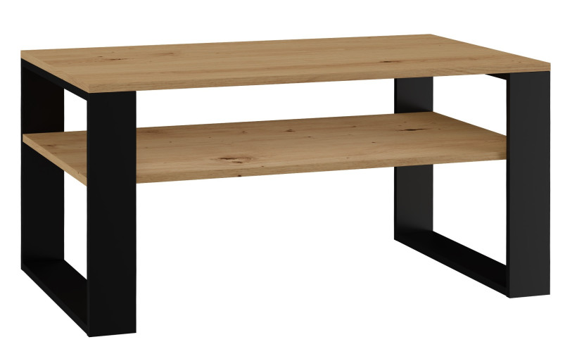 Stolik kawowy ława Modern 1P - Dąb artisan czerń