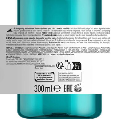 L'Oréal Professionnel Serie Expert Scalp Advanced Inconfort Shampoo shampoing apaisant pour cuir chevelu sensible 300 ml