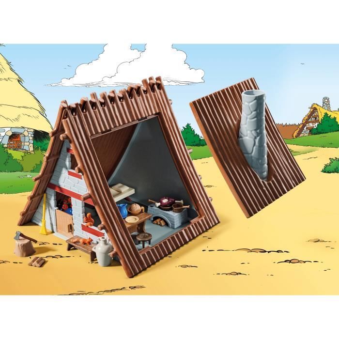 PLAYMOBIL 71828 Asterix' hut met Getafix, Asterix, stripfiguren, 80 onderdelen, geschikt voor kinderen vanaf 5 jaar