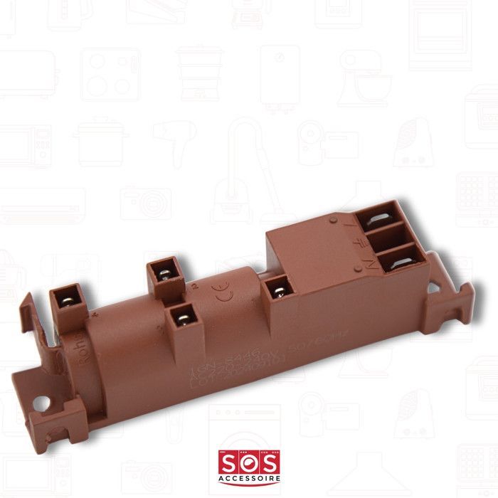 Generador de encendido de 4 puntos para cocina ROSIERES 91200789 4015RIN - BM761 - BM761 RTV631 TR3