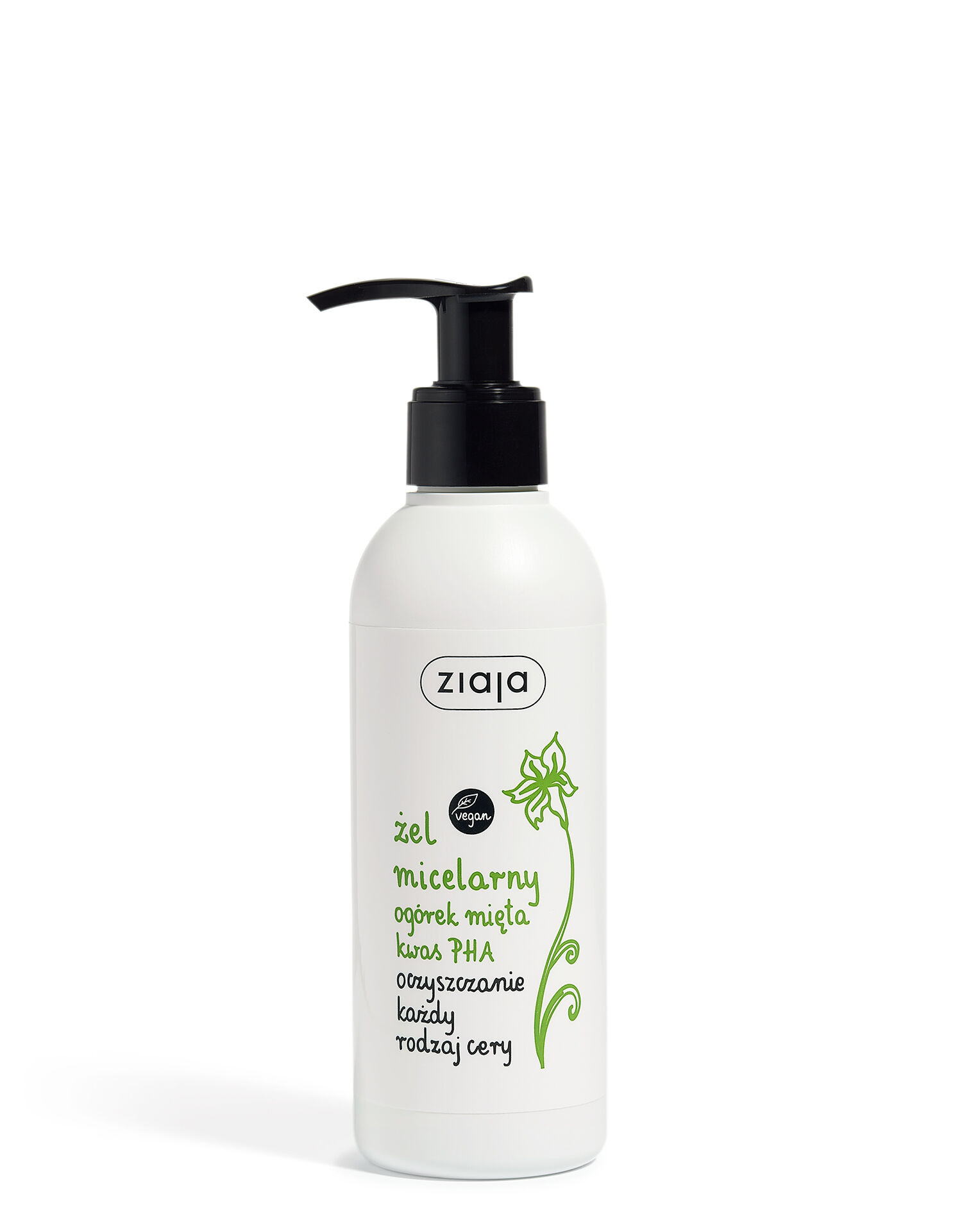 Ziaja Mizellen-Gesichtsgel Gurke Minze PHA-Säure für alle Hauttypen 200ml Gurke Minze