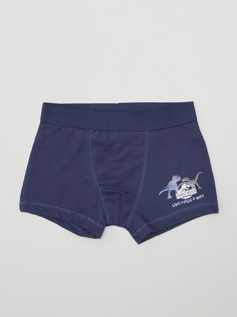 Conjunto de 2 cuecas boxer 'Jurassic Park' - BRANCAS