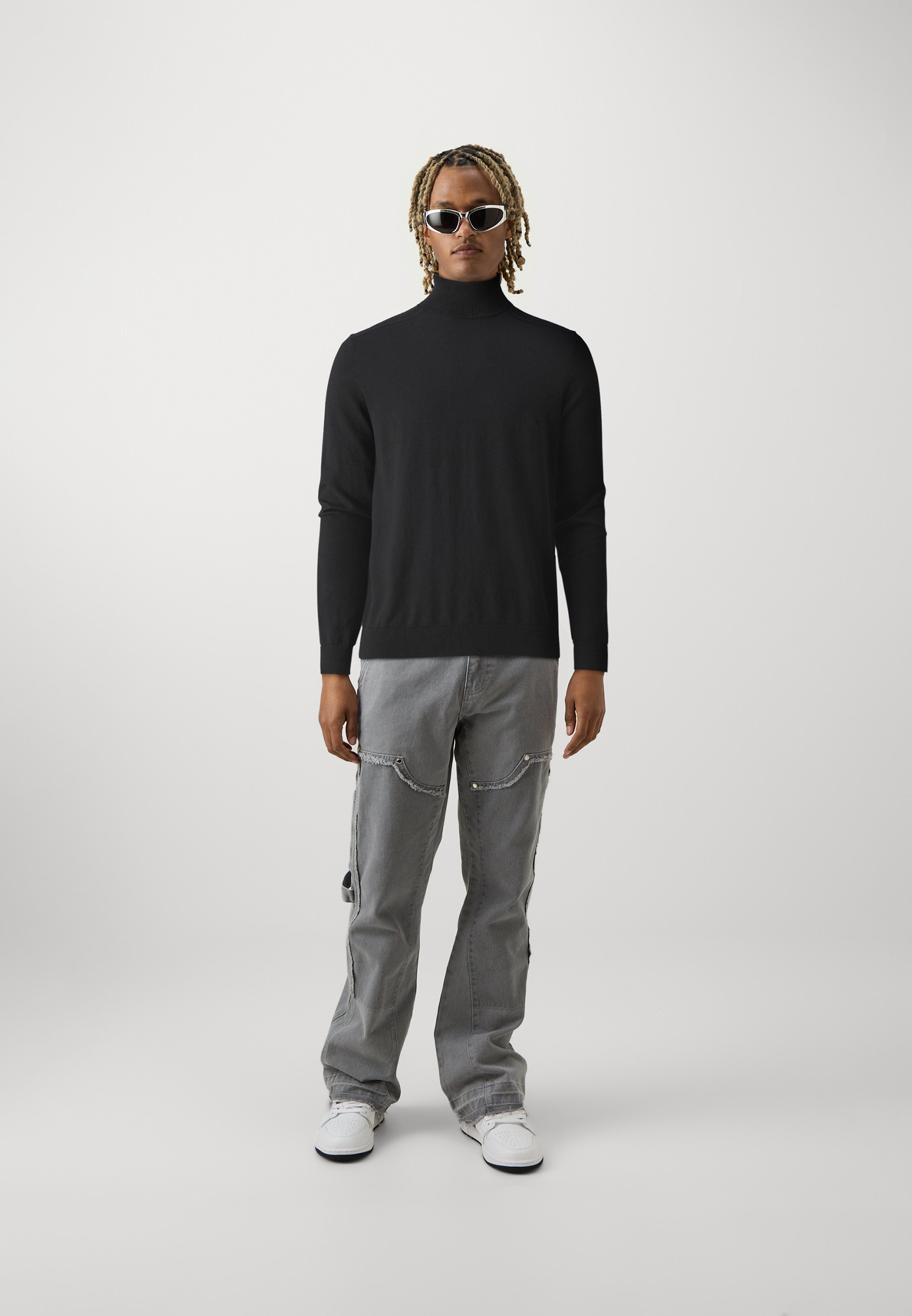 Selected Homme SLHBERG ROLL NECK NOOS - Jumper - black