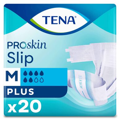 „Tena Slip Plus“ sauskelnės šlapimo nelaikymui, M dydis, 20 vnt.