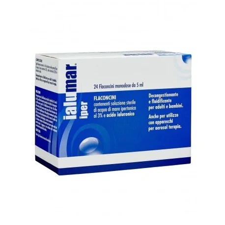 IALUMAR Solución hipertónica Ialumar Hyper 24 viales monodosis Descongestionante y fluidificante Adultos y niños