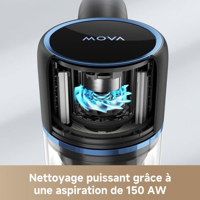 Aspirapolvere senza fili Mova S4 Detect-150AW-90min - Blu