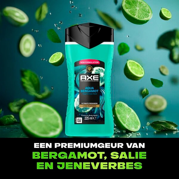 Axe Fine Fragrance Aqua Bergamot gel za prhanje 225 ml