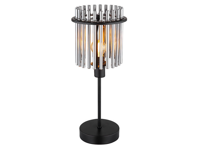 Lampa stołowa Gorley szklana czarna