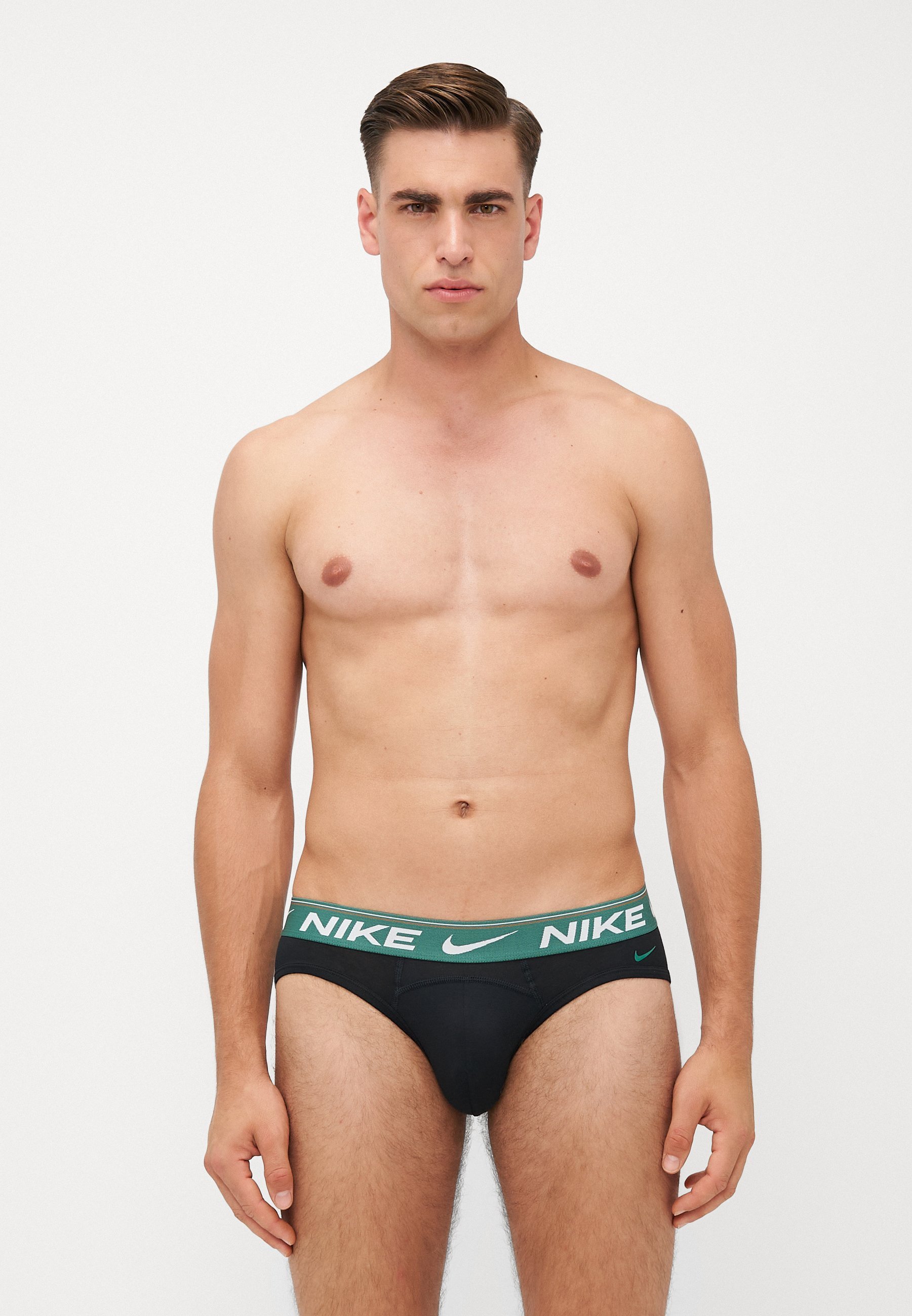 Nike Underwear HIP BRIEF 3-PACK - Slips - zwart/evergreen aura/deep night/zwart