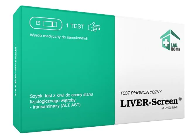 LabHome Liver-Screen, Szybki test z krwi do oceny stanu fizjologicznego wątroby