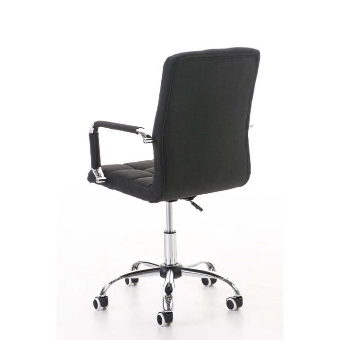 Silla de oficina Deli V2 de tela - CLP - Negra - Con ruedas - Diseño contemporáneo