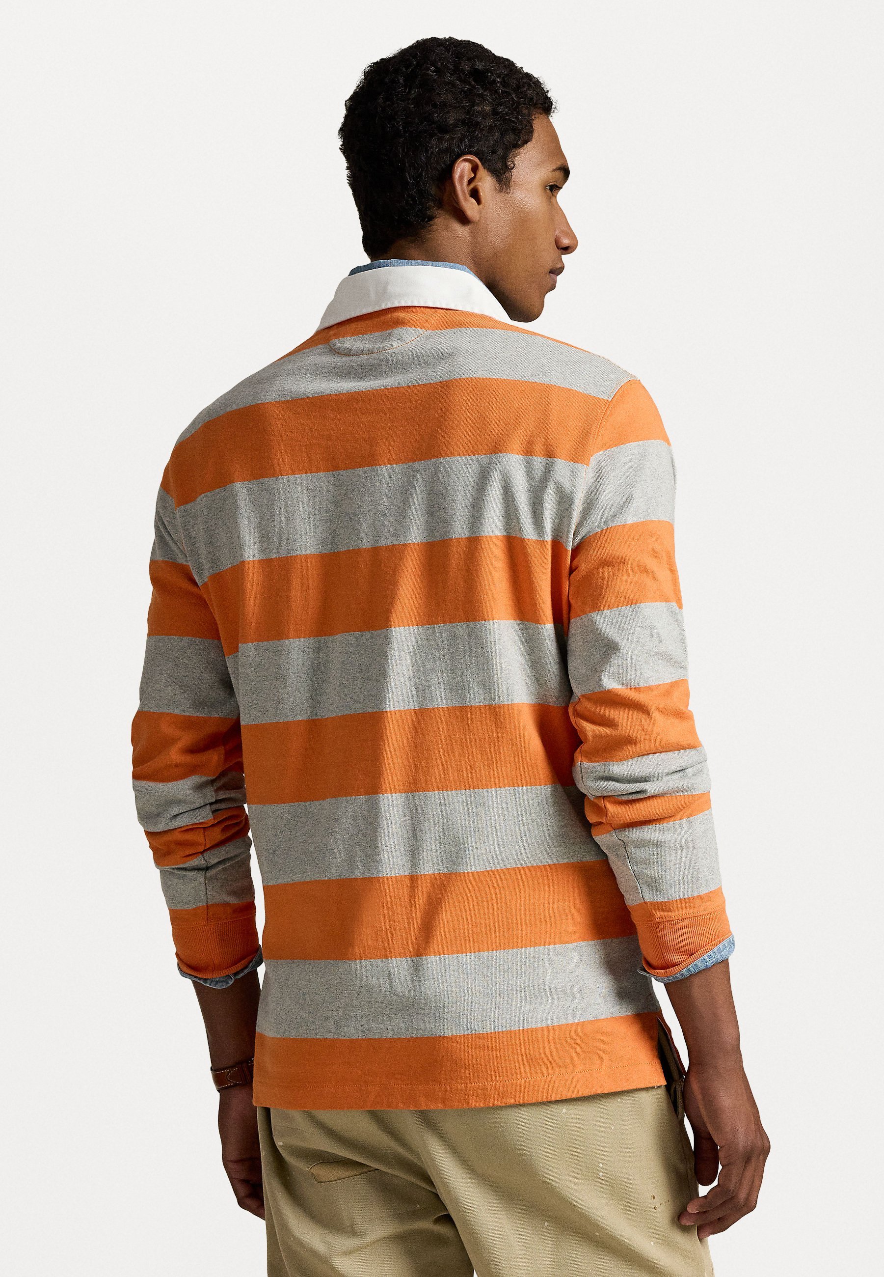 Polo Ralph Lauren THE ICONIC RUGBY SHIRT - Koszulka polo - bedford orange/andover heather