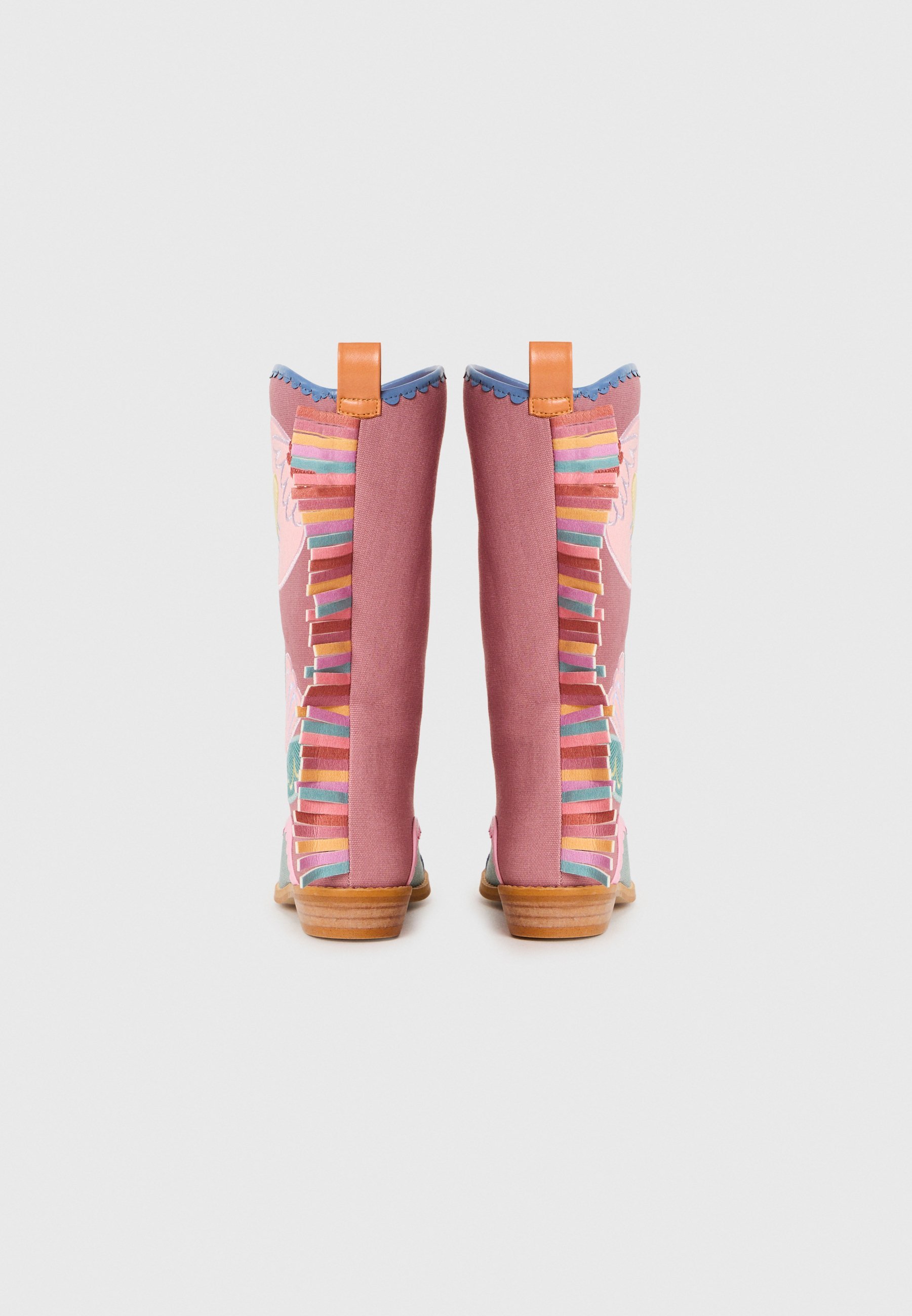 Botas de cowboy/motociclista Stella McCartney Kids - multicoloridas